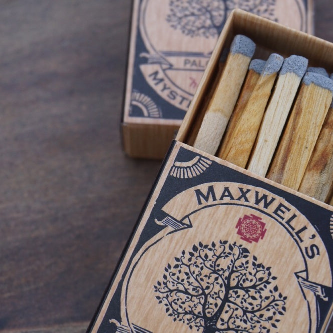 Maxwell's Mystic Palo Santo Matches- Spiritual Cleansing, Healing,  Enlightenment